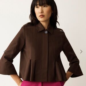 Novara Jacket Chocolate Stretch Cotton